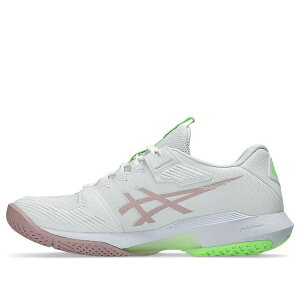 ASICS �A�V�b�N�X ���f�B�[�X �X�j�[�J�[ �y(WMNS) ASICS Solution Speed FF 4 'White Morganite' 1042A307-100�z �T�C�Y US_6(23.0cm)