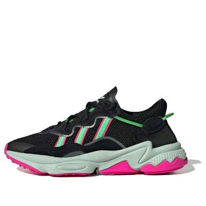 adidas �A�f�B�_�X ���f�B�[�X �X�j�[�J�[ �y(WMNS) adidas Ozweego 'Black Shock Lime Pink' EE5714�z �T�C�Y US_5(22.0cm)