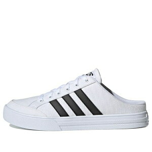 adidas �A�f�B�_�X �����Y �X�j�[�J�[ �yadidas VS Set Mule 'White Black' FX4849�z �T�C�Y US_7.5(25.5cm)