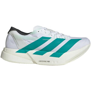adidas AfB_X fB[X Xj[J[ yadidas Adizero Adios Pro 4 Cloud White Pure Teal Carbon (Women's)z TCY US_7(24.0cm) Cloud White/Pure Teal/Carbon
