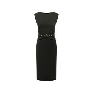 �s���R ���f�B�[�X �����s�[�X �g�b�v�X Belted sleeveless dress Black
