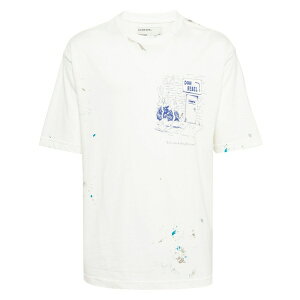 �h�����x�� �����Y T�V���c �g�b�v�X Scuff door graphic-print t-shirt Neutrals