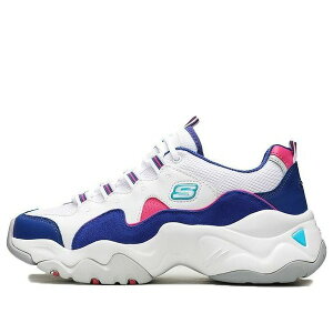 Skechers XPb`[Y fB[X Xj[J[ White/Blue y(WMNS) Skechers D'Lites 3.0 Zenway Low-Top Sneakers White/Blue 12955-WBLPz TCY US_8.5(25.5cm)
