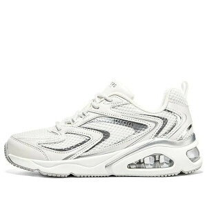 Skechers XPb`[Y fB[X Xj[J[ White/Silver y(WMNS) Skechers Tres-Air Uno Vision-airy 'White Silver' 177425-WSLz TCY US_7(24.0cm)
