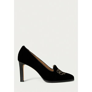 t[ fB[X T_ V[Y CORAH EMBROIDERED-LOGO VELVET PUMP - Classic heels - black