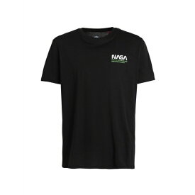 【送料無料】 アルファインダストリーズ メンズ Tシャツ トップス T-shirts Black