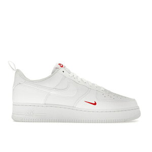 Nike �i�C�L �����Y �X�j�[�J�[ �yNike Air Force 1 Low '07 SE White Red Mini Swoosh�z �T�C�Y US_12(30.0cm) White/University Red/White