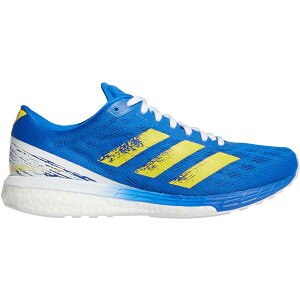 adidas �A�f�B�_�X �����Y �X�j�[�J�[ �yadidas Adizero Boston 9 Boston Marathon (2021)�z �T�C�Y US_M_13 Blue/Yellow/Cloud White