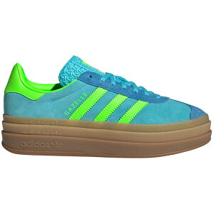 adidas �A�f�B�_�X ���f�B�[�X �X�j�[�J�[ �yadidas Gazelle Bold Blue Glow Solar Green Bright Blue (Women's)�z �T�C�Y US_W_10.5 Blue Glow/Solar Green/Bright Blue