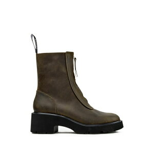 �J���y�[�� ���f�B�[�X �u�[�c �V���[�Y Milah zip-front ankle boots Green