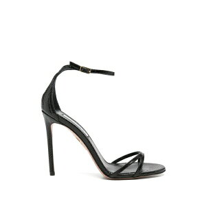 �A�N�A�Y�[�� ���f�B�[�X �T���_�� �V���[�Y Nuda snakeskin-effect heeled sandals Black