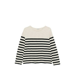 �}���R�|�[�� ���f�B�[�X �j�b�g&�Z�[�^�[ �A�E�^�[ Striped long-sleeve sweater Neutrals