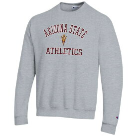 チャンピオン メンズ パーカー・スウェットシャツ アウター Arizona State Sun Devils Champion Athletics Logo Pullover Sweatshirt Gray