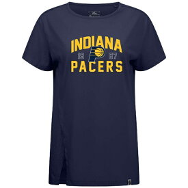 レベルウェア レディース Tシャツ トップス Indiana Pacers Levelwear Women's Influx TShirt Navy