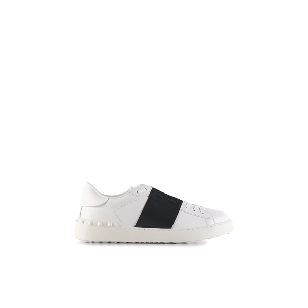 ヴァレンティノ ガラヴァーニ メンズ スニーカー シューズ Open Leather Sneakers White/black