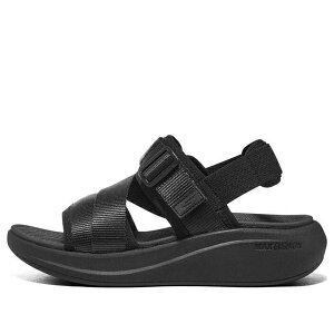 Skechers �X�P�b�`���[�Y ���f�B�[�X �X�j�[�J�[ �y(WMNS) Skechers Max Cushioning Essential Sandal 'Black' 141603-BBK�z �T�C�Y US_8(25.0cm)
