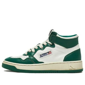 AUTRY I[g[ fB[X Xj[J[ White/Green y(WMNS) AUTRY Medalist Mid Leather Sneakers Two-Toned 'White Green' AUMW-WB03z TCY US_6(23.0cm)