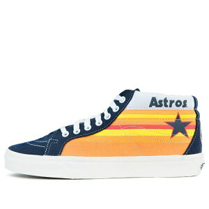 Vans �o���Y �����Y �X�j�[�J�[ �yVans MLB x SK8-MID Reissue Astros 'Blue Yellow' VN0A3MV8RTI�z �T�C�Y US_M_13
