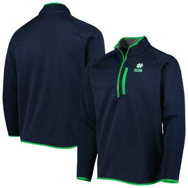 コロンビア メンズ ジャケット＆ブルゾン アウター Notre Dame Fighting Irish Columbia Canyon Point OmniShield Raglan HalfZip Pullover Top Navy