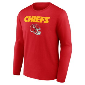ファナティクス メンズ Tシャツ トップス Trent McDuffie Kansas City Chiefs Fanatics Branded Wordmark Player Name & Number Long Sleeve TShirt Red