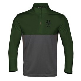 レベルウェア メンズ パーカー・スウェットシャツ アウター New York Mets Levelwear Pursue Digital Camo QuarterZip Pullover Top Green/Charcoal