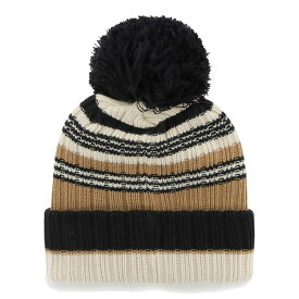 フォーティーセブン レディース 帽子 アクセサリー New Orleans Saints '47 Women's Barista Cuffed Knit Hat with Pom Natural