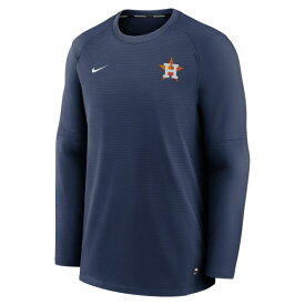 ナイキ メンズ Tシャツ トップス Houston Astros Nike Authentic Collection Logo Performance Long Sleeve TShirt Navy