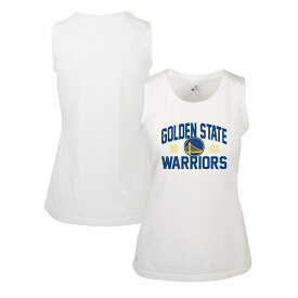 レベルウェア レディース Tシャツ トップス Golden State Warriors Levelwear Women's Macy Tank Top White