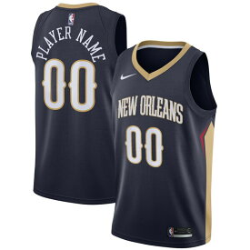 ナイキ メンズ ユニフォーム トップス New Orleans Pelicans Nike Swingman Custom Jersey Navy Icon Edition