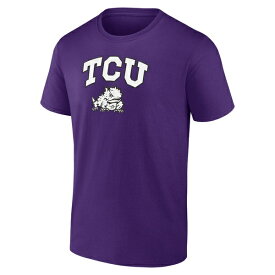 ファナティクス メンズ Tシャツ トップス TCU Horned Frogs Fanatics Branded Campus Team TShirt Purple