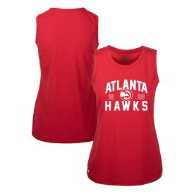 レベルウェア レディース Tシャツ トップス Atlanta Hawks Levelwear Women's Macy Tank Top Red