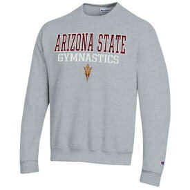 チャンピオン メンズ パーカー・スウェットシャツ アウター Arizona State Sun Devils Champion Gymnastics Stack Powerblend Pullover Sweatshirt Gray