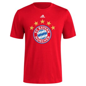 アディダス メンズ Tシャツ トップス Bayern Munich adidas Vertical Back TShirt Red