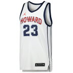 ジョーダン メンズ ユニフォーム トップス Michael Jordan Howard Bison Jordan Brand Replica Basketball Jersey White