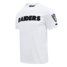プロスタンダード メンズ Tシャツ トップス Las Vegas Raiders Pro Standard Classic Chenille TShirt White