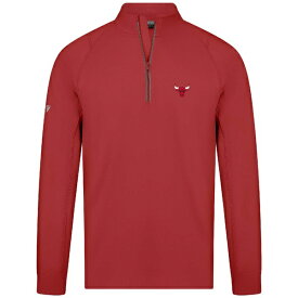 レベルウェア メンズ ジャケット＆ブルゾン アウター Chicago Bulls Levelwear Theory Insignia Core QuarterZip Pullover Top Red
