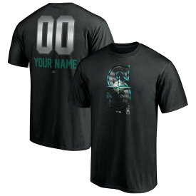 ファナティクス メンズ Tシャツ トップス Seattle Mariners Fanatics Branded Personalized Any Name & Number Midnight Mascot TShirt Black