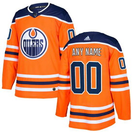 アディダス メンズ ユニフォーム トップス Edmonton Oilers adidas Authentic Custom Jersey Orange