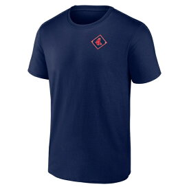 ファナティクス メンズ Tシャツ トップス Boston Red Sox Fanatics Branded Cooperstown Collection Field Play TShirt Navy