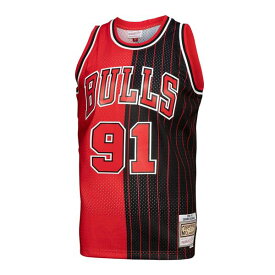 ミッチェル&ネス メンズ ユニフォーム トップス Dennis Rodman Chicago Bulls Mitchell & Ness Big & Tall Hardwood Classics 1995/96 Split Swingman Jersey Red/Black