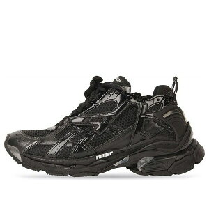 Balenciaga �o�����V�A�K ���f�B�[�X �X�j�[�J�[ �y(WMNS) Balenciaga Runner Sneakers 'Black Mesh and Nylon with clear multicolor deco' 677402W3RB11000�z �T�C�Y US_5(22.0cm)
