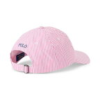 ラルフローレン メンズ 帽子 アクセサリー Men's Cotton Seersucker Ball Cap Pink Seersucker