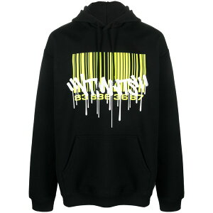 �u�C�e�B�[�G���G�k�e�B�[�G�X �����Y �p�[�J�[�E�X�E�F�b�g�V���c �A�E�^�[ Barcode-print long-sleeve hoodie Black