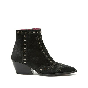 �}���p���~ ���f�B�[�X �u�[�c �V���[�Y Studded pony-hair ankle boots Black