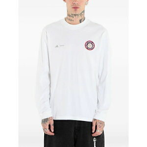 �A�f�B�_�X �����Y T�V���c �g�b�v�X X moon boot long sleeve t-shirt White