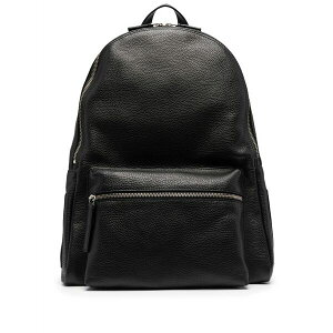 �I���`�A�[�j �����Y �o�b�N�p�b�N�E�����b�N�T�b�N �o�b�O Logo-plaque leather backpack Black