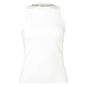 �~�j�[���[�Y ���f�B�[�X �J�b�g�\�[ �g�b�v�X Jewel-neck tank top White