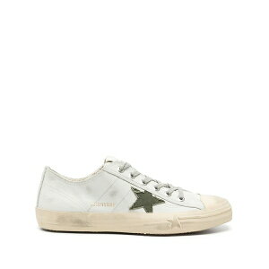 �S�[���f���O�[�X �����Y �X�j�[�J�[ �V���[�Y V-star leather sneakers Neutrals
