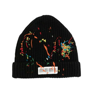 �~�X�g���[�n�[�h���A���V�[�� �����Y �X�q �A�N�Z�T���[ Embroidered barcode-detail beanie Black