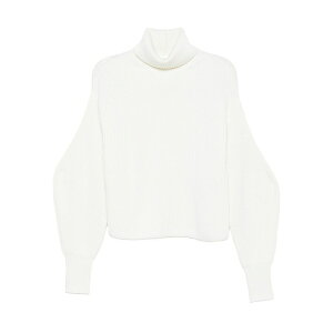 �p���b�V�� ���f�B�[�X �j�b�g&�Z�[�^�[ �A�E�^�[ Roll-neck ribbed sweater White